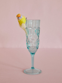 Acrylic Champagne Glass Mint