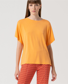 Oversized Plain Bamboo T-Shirt Tangerine 515LICA011
