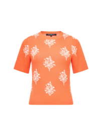 Imelda Ditsy Floral Tee Paradise Orange/Porcelain