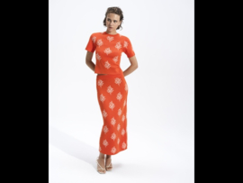 Imelda Ditsy Floral Tee Paradise Orange/Porcelain