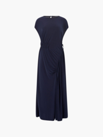 Samira Jersey Gathered Maxi Dress Navy