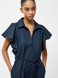 Cambria Cotton Belted Dress Navy 71YPR