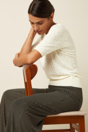 Border Palazzo Pants Piper Black