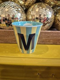 Medium Alphabet Cup M (b) Stripes