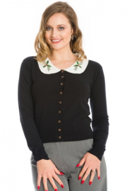 LAATSTE Happy Holly Cardigan Black MAAT S