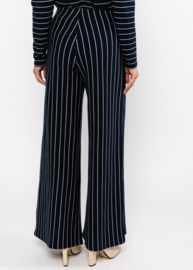 High Waist Pants Stereo Rainbow Sailorette Blue