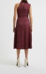 Aba Satin Dress Chocolate Truffle 71VOI