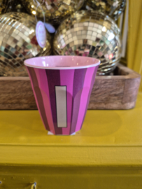 Medium Alphabet Cup I (r) Stripes