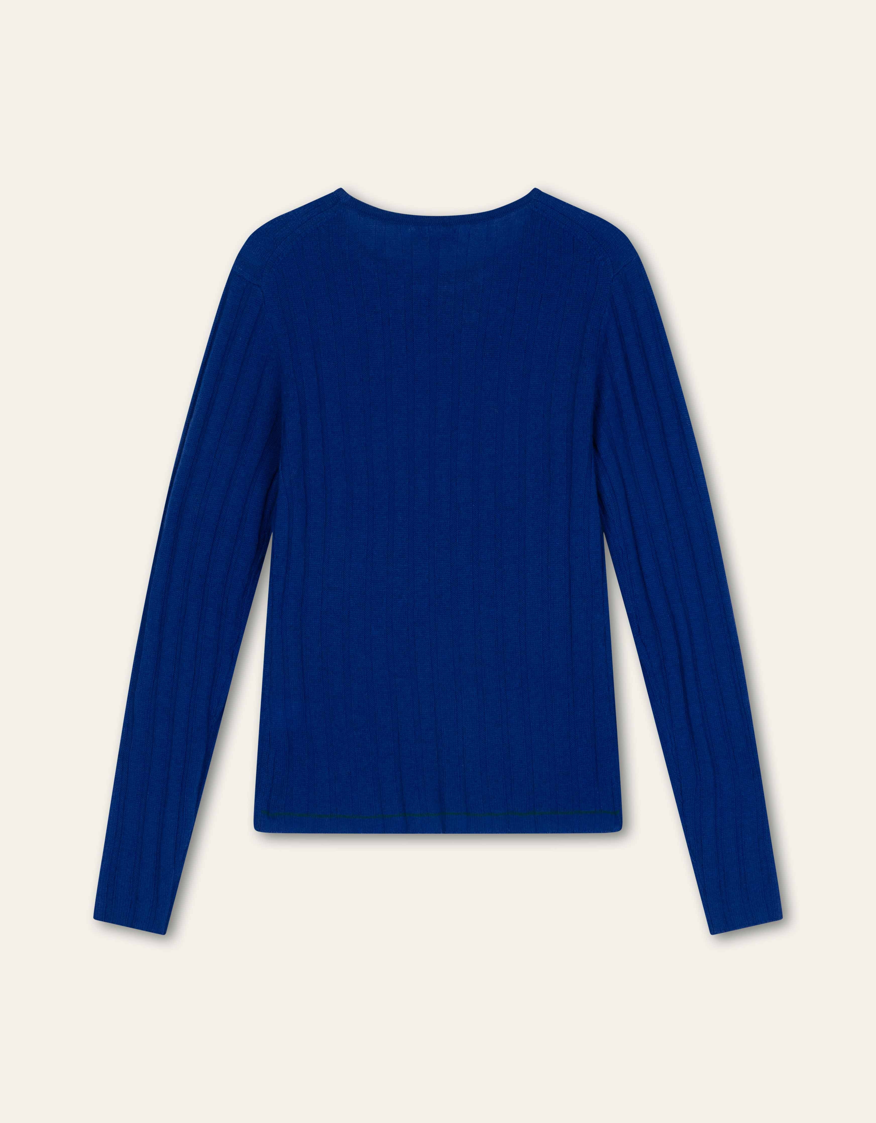 Katrien Knitted V Pullover Mazarine Blue