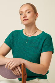 Boatneck Top Soleil Ponderosa Green