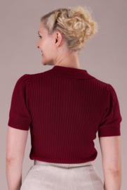 LAATSTE The Shipmate Knit Tee Burgundy MAAT 34/36