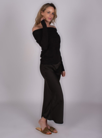 Trui Karlstad Off-Shoulder Black