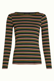 Lily Tee Frostine Stripe Woodbine Green