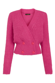 Flora Cardi Hollow Neon Pink