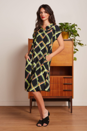 LAATSTE Amy Dress Lou Black 09742-001 MAAT 44