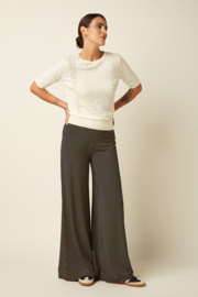 Border Palazzo Pants Piper Black