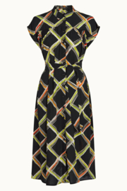 LAATSTE Amy Dress Lou Black 09742-001 MAAT 44