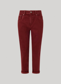 Denim Trousers Burgundy 204176YG1