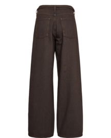 Nu Brooklyn Wide Jeans Black Coffee
