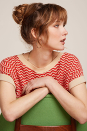 Boatneck Top Tide Fire Red 09655-653