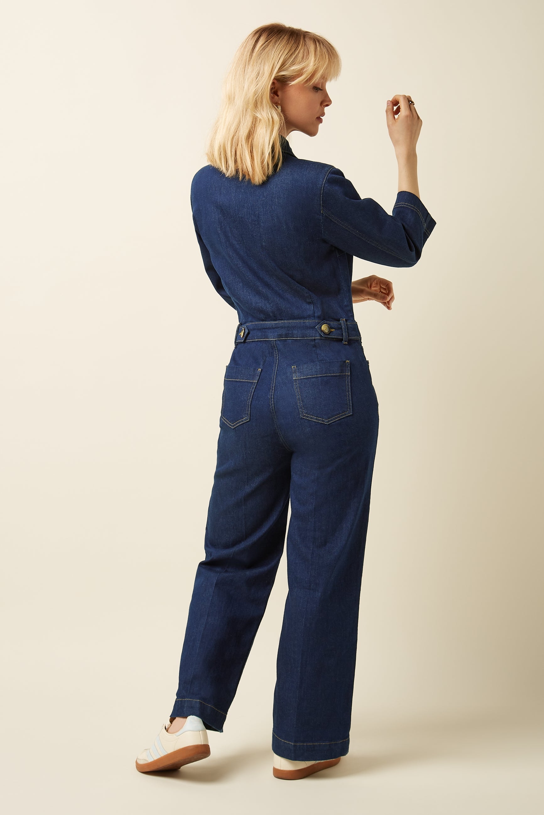 Zip Jumpsuit Onyx Denim