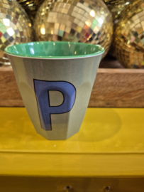 Medium Alphabet Cup Plain P (b)