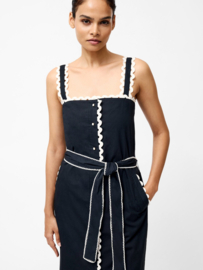 Cambria Cotton RicRac Dress Black 71YFM