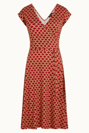 LAATSTE Mira Dress Touche True Red 09459-651 MAAT S