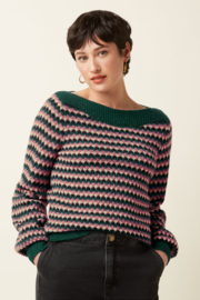 Erin Top Flora Pine Green 09823