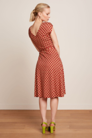 LAATSTE Mira Dress Touche True Red 09459-651 MAAT S