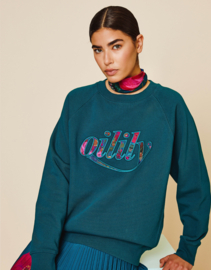 Horizon Crew Sweater Deep Teal