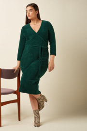 Anja Dress Rina Rib Dragonfly Green
