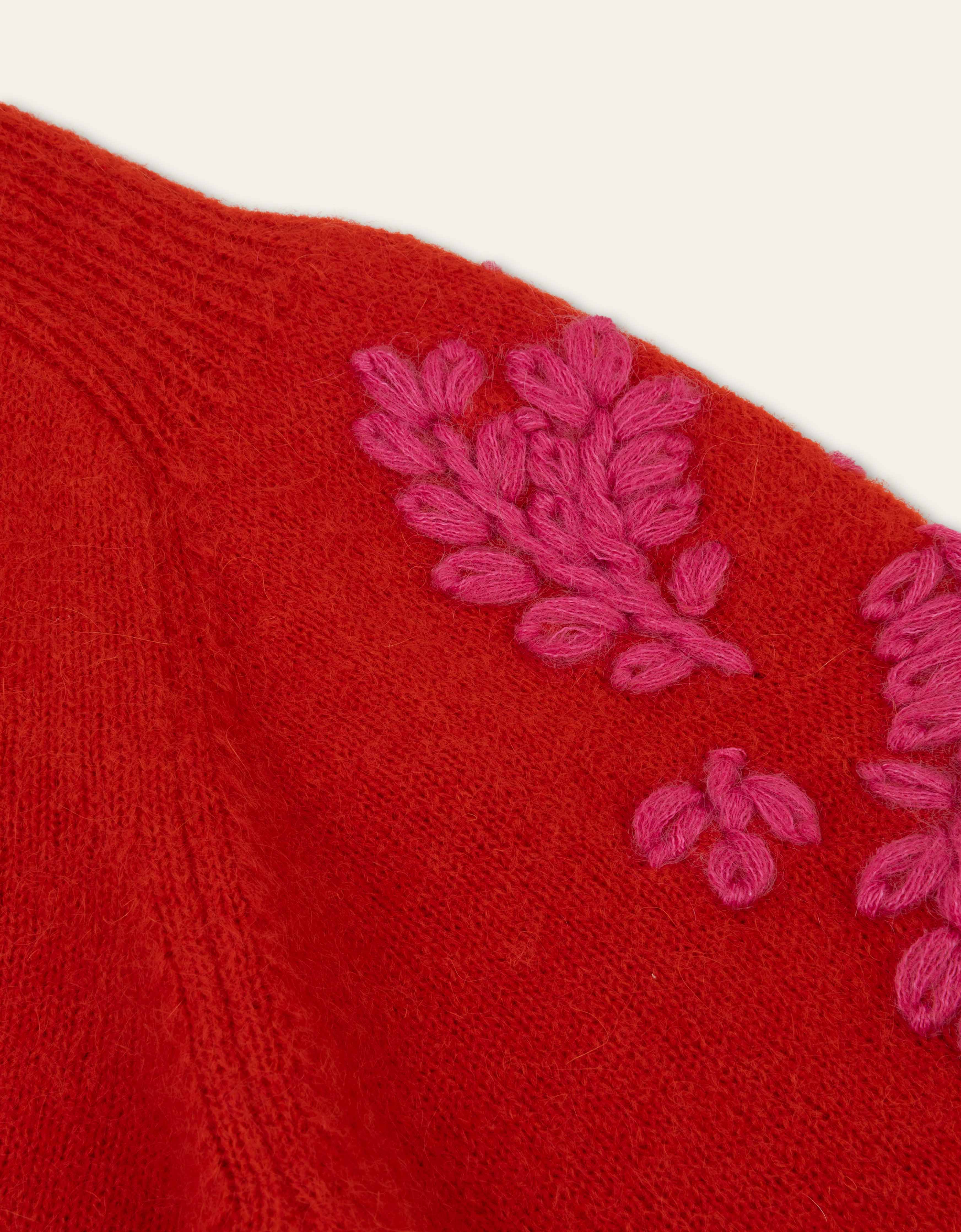Keesje Knitted Turtle Pullover Aurora Red