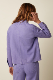 Ellen Jacket Colored Denim Sheer Lilac