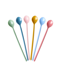 Melamine Long Latte Spoon All you need is Love... and Colors