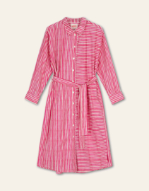 Dierama Stripe Long Sleeves Dress Raspberry Sorbet S25WDR6090