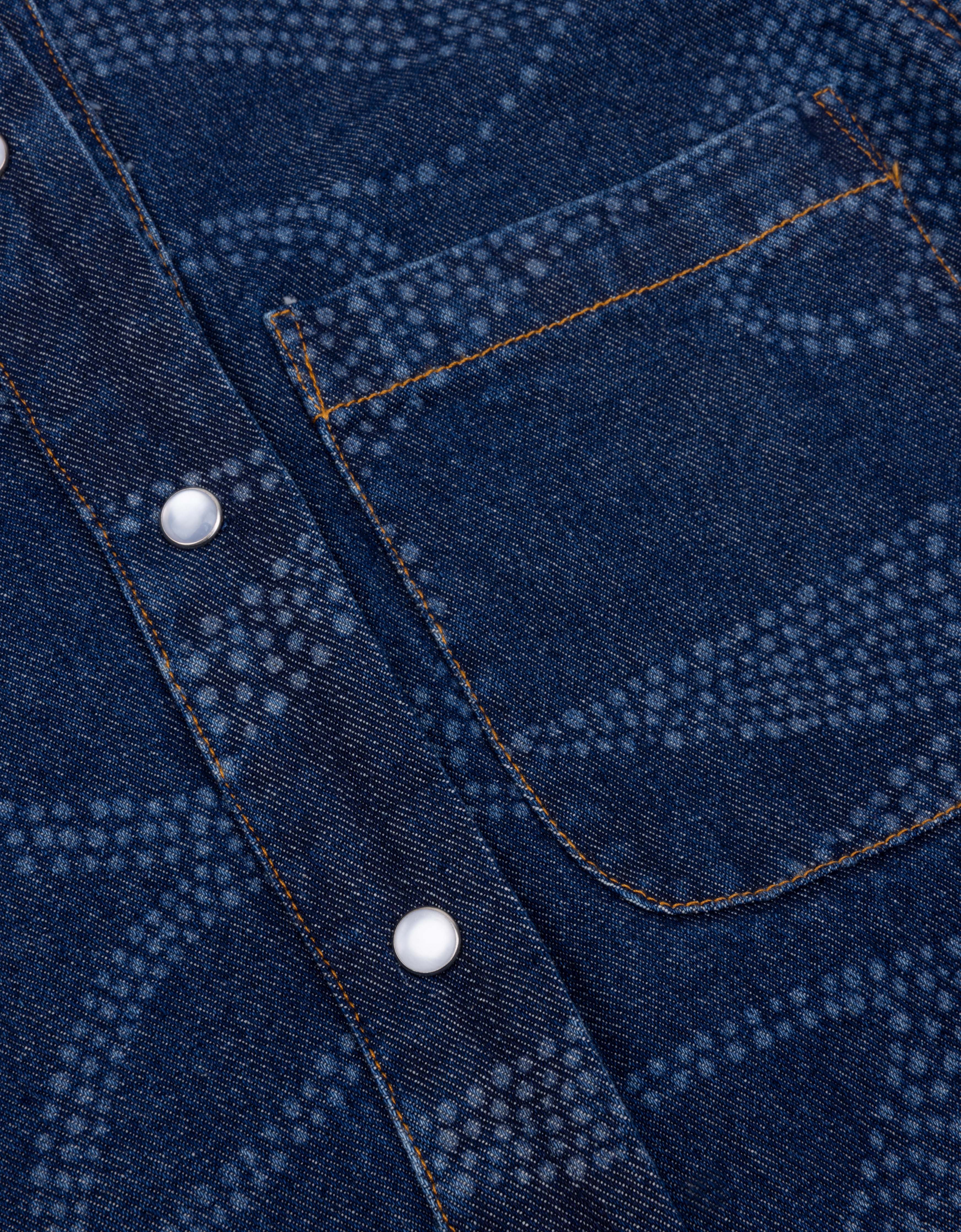 Bea Woven Blouse Blue Indigo