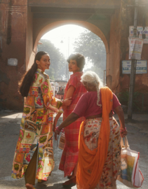 Deepali Sleeves Dress Almond Oil