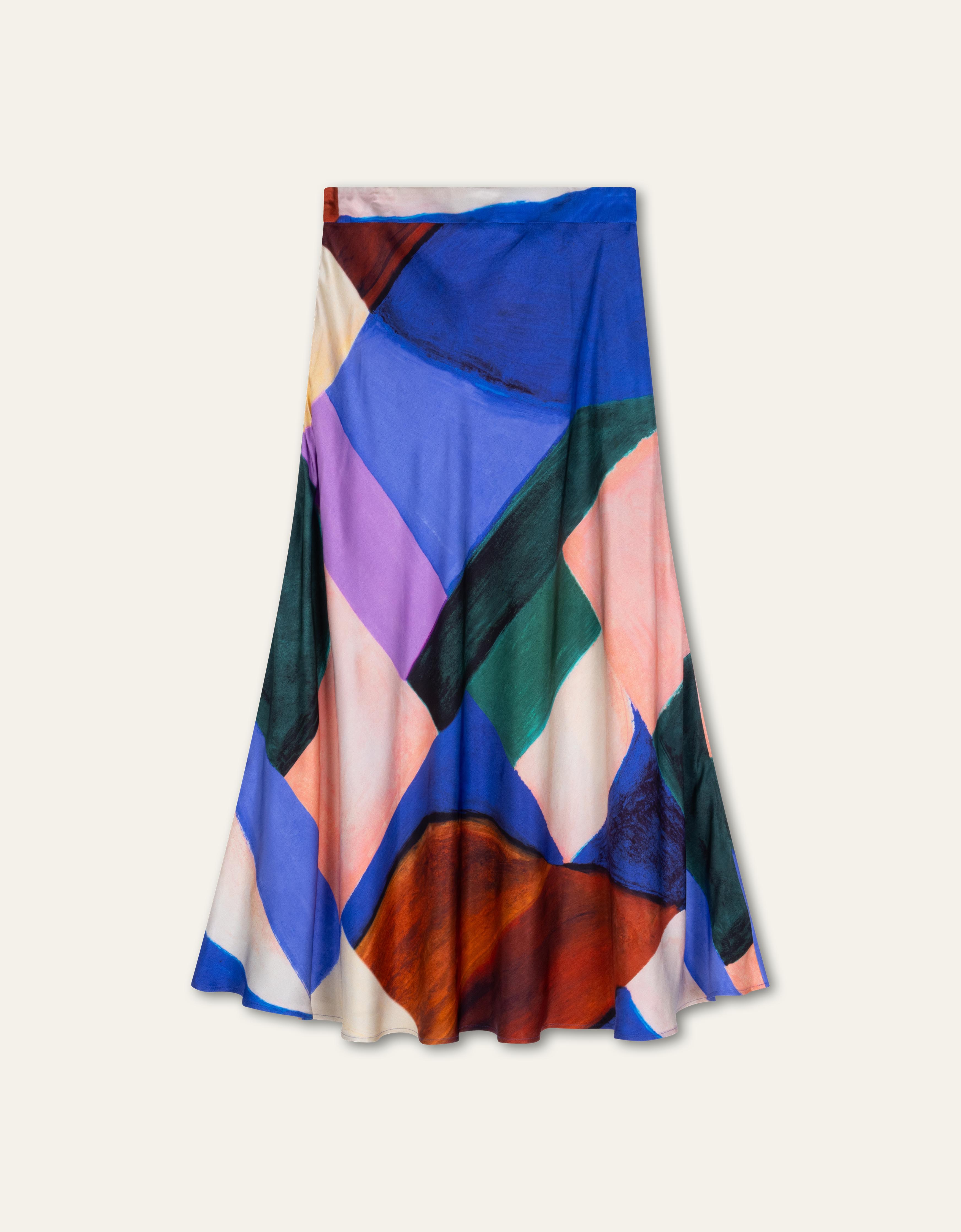 Saar Woven Skirt Mazarine Blue