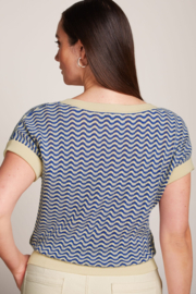 LAATSTE Boatneck Top Tide Bluing 09655-490 MAAT M