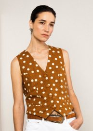 Gilet date Pretty in Bronze Linen