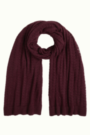 Scarf Ajour Carre Porto Red