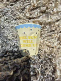 Melamine Cup with Cream Snoopy Print Medium