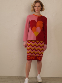 LAATSTE Caroline Knitted Sweater LOVE MAAT L