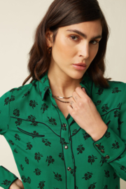 Rosie Western Blouse Meadow Green