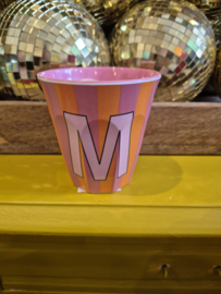 Medium Alphabet Cup M (r) Stripes