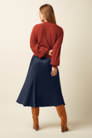 Bibi Skirt Star Satin Evening Blue