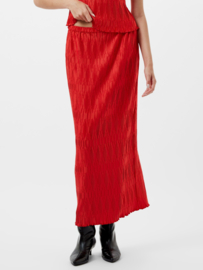 Moira Pleated Skirt Scarlet Red 73YBL
