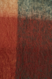 Check Scarf Multi Pine Green