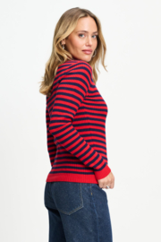 Pullover Riley Striped Rouge Blue